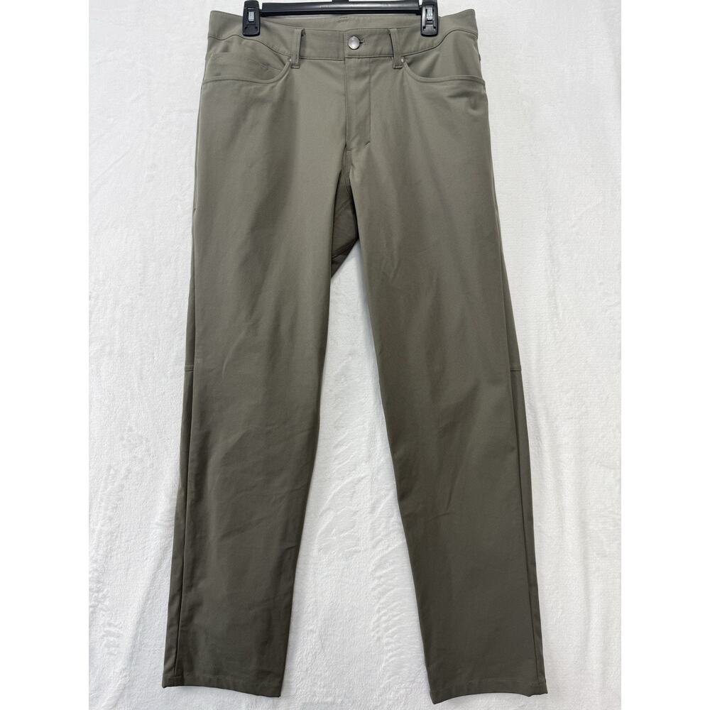 Lululemon Men's ABC Pants Size 33 Brown, Slim Fit, 5-Pocket Warpstreme
